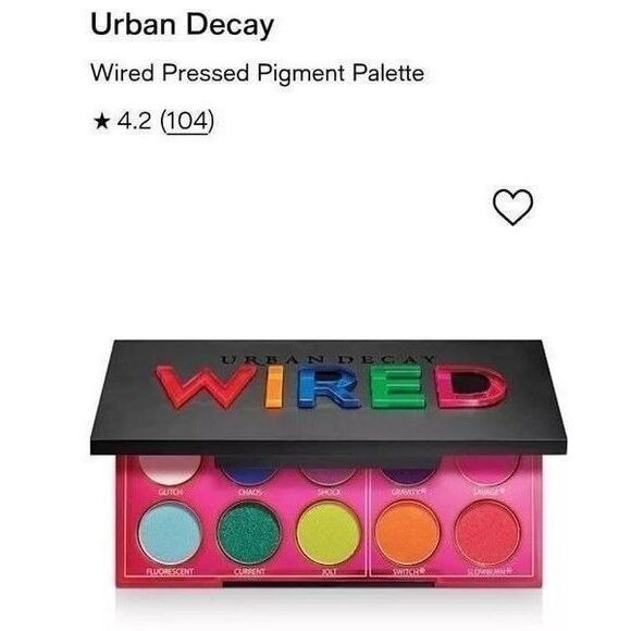 URBAN DECAY WIRED FACE, BODY & EYESHADOW 10 PAN PALETTE - Picture 2 of 8